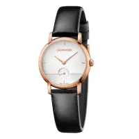 在飛比找Yahoo奇摩購物中心優惠-Calvin Klein CK極簡設計小秒針皮帶腕錶(K9H