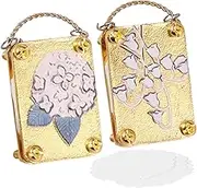 2 Pcs Micro Flower Press,DIY Creative Mini Flower Press Kit,Plants Art & Crafts Metal Flowers Pressing for Vegetation Lover and Craft Enthusiast (A)