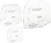 jojofuny 3Pcs Acrylic Bowl Cozy Sewing Templates Stencils for Patchwork Ruler Durable Easy to Use for Creating Unique Bowl Mats