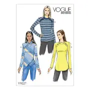 Vogue Pattern - Misses' Button-Detail Tops 9227E5
