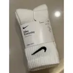 日本購入NIKE全新正品LOGO女生兒童白色中筒襪搭AIR FORCE必備