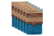 6x White Magic Eco Basics Natural Kitchen Scrubber Dirt Grim Dish Cleaner Aqua