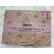 Naturally Upper Canada 7 Days Sheet Mask Set Vitamin Retinal Collagen Infused