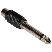 RCA Jack To 1/4" Mono Plug Adapter