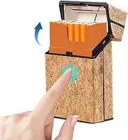 [Generic] Cigarettes Box Holder - Cigarettes Case | Storage Box Carrying Case with Inner Buckle | Squeeze Proof Moisture Proof Large Capacity Cigarettes Holder for Parties Proms Carnivals Events
