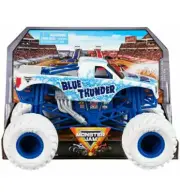 MONSTER JAM 2025 SERIES 24 BLUE THUNDER MONSTER TRUCK 1:24 SCALE TRUE METAL NEW