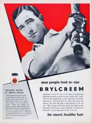 Advertisement For Brylcreem Hair Styling Cream 1950s era Photo