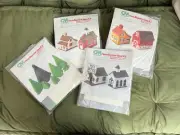Columbia-Minerva Miniature village Needlepoint Kits- Lot Of 4 Unopened Vintage