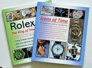 TWO Book Combo! Icons of Time Watch + Rolex King of Time Daytona Submariner GMT+