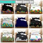 Tetris Retro Video Game Bedroom Suit Bedclothes Doona Duvet Quilt Cover Set