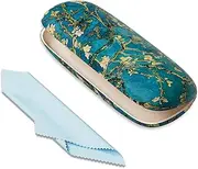[ZAXMEY] Eyeglasses Case, Portable Hard Shell Protective Case For Glasses, Glass Case for Women and Men with Cleaning Cloth