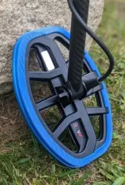 Minelab Vanquish V8 Double-D Coil Bumper- Contoured Rubber Guard.~ T-BLUE