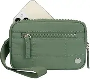 [Misaakoeq] Wristlet Purse | Portable Clutch Purse - Change Holder, Phone Organizer, Zipper Coin Wallet for Travel, Shopping, Commuting