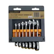Craftright 7 Piece Stubby Ratchet Spanner Set