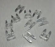 10Pcs 25A CLEAR Mini Blade Fuse