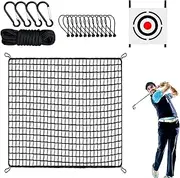 Golf Driving Net | Portable Ball Practice Training Simulator,Backyard Golf Barrier Net with Target Cloth for Indoor, Outdoor, Garden