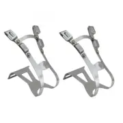 Origin8 Double Barrel Toe Clips Large (70mm Depth) Chrome