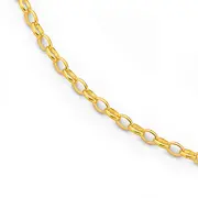 9ct Gold 27cm Solid Belcher Anklet