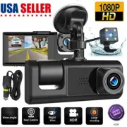 HD 1080P Car Dual Lens Dash Cam Front Rear Inside Video Recorder Camera G-Sensor