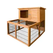 i.Pet Chicken Coop 96cm x 96cm x 100cm Rabbit Hutc