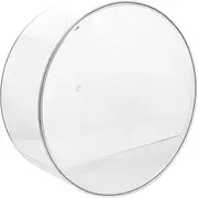 WESIEVYA Round Clear Action Figure Display Case for Mini Collectibles Stylish Dustproof Organizer for Space Saving Home Decor