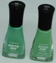 2 Sally Hansen Insta-Dri Fast Dry Nail Color Nail Polish JADE JUMP #450 / 456