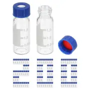 2ml Autosampler Vial, 200 Pack HPLC/GC Vials 9-425 Lab Clear Vials Sample Vial