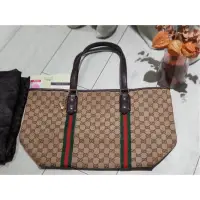 在飛比找蝦皮購物優惠-正品 GUCCI 經典綠紅綠大款公仔包 附購憑正本 防塵袋