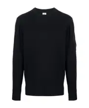 C.P. Company Extafine Knitted Crewneck Jumper 52 Black