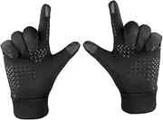 [CATIEBYE] Men's Winter Touch-Screen Non-Slip Gloves Warm Keeping Riding Gloves for Skiing Hiking Cycling Family Friends