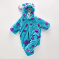 在飛比找蝦皮購物優惠-🎀爆款🎀蘇利文 藍牛 萬聖節 新生嬰兒服裝連身衣 毛怪 浣熊