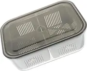 JOINPAYA Stylish Compartment Storage Box for Fridge Multi-functional Kitchen Organizer for Spices Condiments Grains Food Preservation Container with Easy Organization