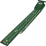Golf Putting Green | Home Putting Green | Golf Practice Velvet Mat with Alignment Guides and Automatic Ball Return for Women and Men