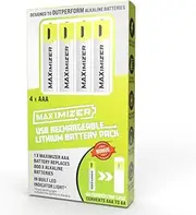 LEDON USB Rechargeable AAA Batteries Replace 800 Alkaline Batteries Eco-Friendly