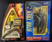 DST Star Trek Lot - Tower Records Exclusive DS9 Sisko & Femme Fatales Borg Queen