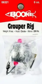 Boone Fishing Lure 6321 Grouper Rigs 6oz Size 12/0 Circle Fishing Hook 1 Piece