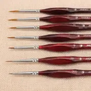 Professional 7-Piece Sable Hair Paint Brush Set for Art and Nail Design