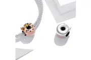 Solid 925 Sterling Silver Lovely Owl Pandora Inspired Charm