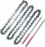 5pcs 4-inch Mini Chainsaw Chain kits Electric Chainsaws 043" Gauge 1/4" Pitch Electroplated Coating Saw Chains for Pruning Tool