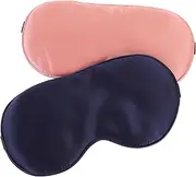 ADOCARN 2Pcs Sleep Masks for Adults Comfortable Eye Masks for Travel and Naps Dual Sided Lightweight Design for Blocking Light and Enhancing