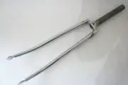 Peugeot 80's Reynolds 531 700C French thread nut type chrome plated front forks