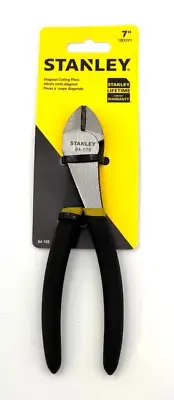 NEW Stanley 7" Diagonal Cutting Pliers with Cushion Handle 84-108 ~ Free Shipp.