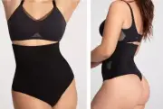 NWT $79 Honeylove SuperPower Thong Shapewear Sculptwear In Black XS No Straps