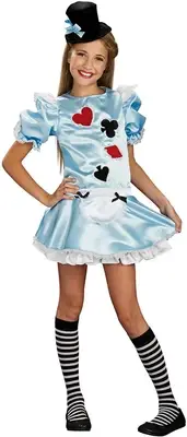 Alice In Wonderland Dress Costume Tween Medium