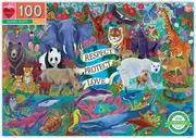 eeBoo - Planet Earth Puzzle 100pc