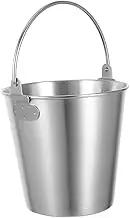Hoement Multi Functional Stainless Steel Ice Bucket Stylish Pail for Ice Snacks and Beer for Parties and Outdoor Events Capacity