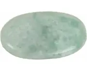 EGL Certified Natural Green Amazonite 20.5 Ct. Cabochon Oval Shape Loo Gemstone AXC-831