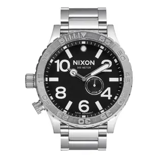 NIXON 51-30 潮汐錶 瑞士機芯 大錶徑 黑色 銀色 手錶 男生手錶 防水手錶 潛水錶 男錶 石英錶 A057