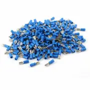 A● Boat Speaker 4.8mm Female Spade Terminal Wire Connector Blue 500 Pcs