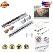 Complete Package: 8 Inch Soft Close Drawer Slides with Installation Accessories